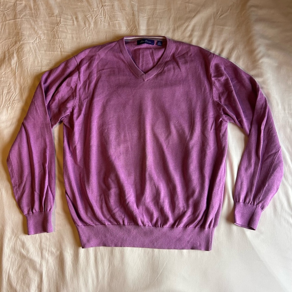 Vintage Alan Flusser V-Neck Sweater – Size Medium